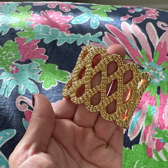 Lilly Pulitzer Jewelry - Lilly Pulitzer Gold Woven Bracelet